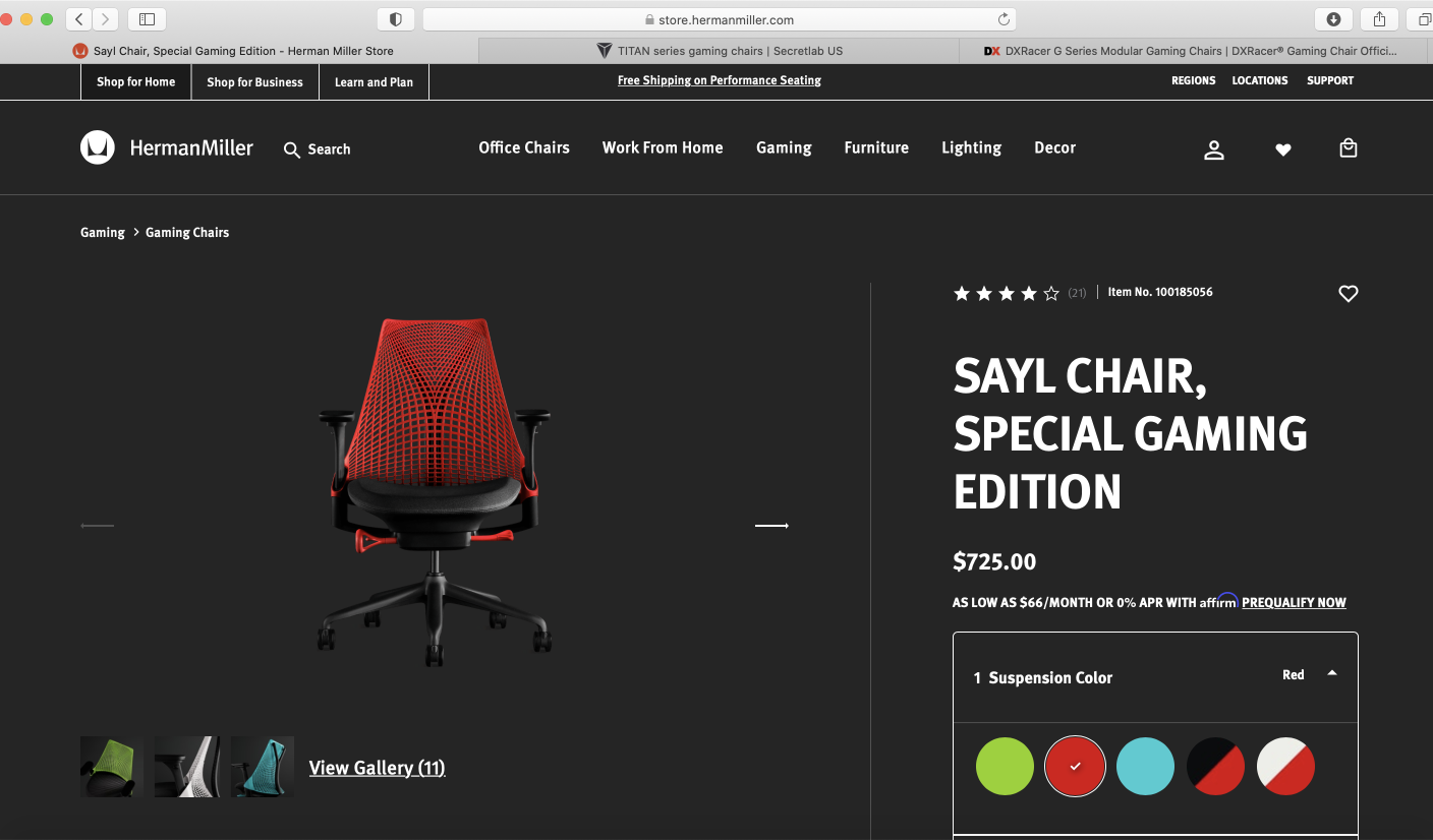 gaming chair